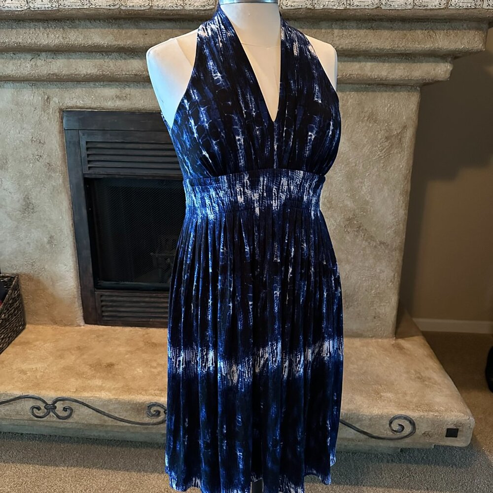 Calvin Klein print halter dress - 8
